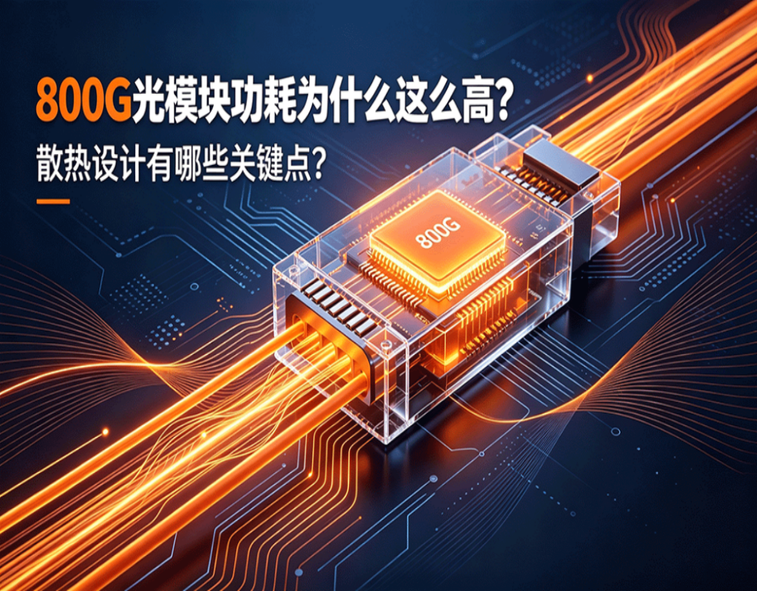 800G 光模块功耗为什么这么高？散热设计有哪些关键点？
