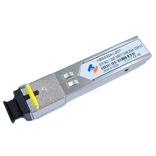 SFP 1.25G单纤 1550nm TX / 1310nm RX 20km DDM SC